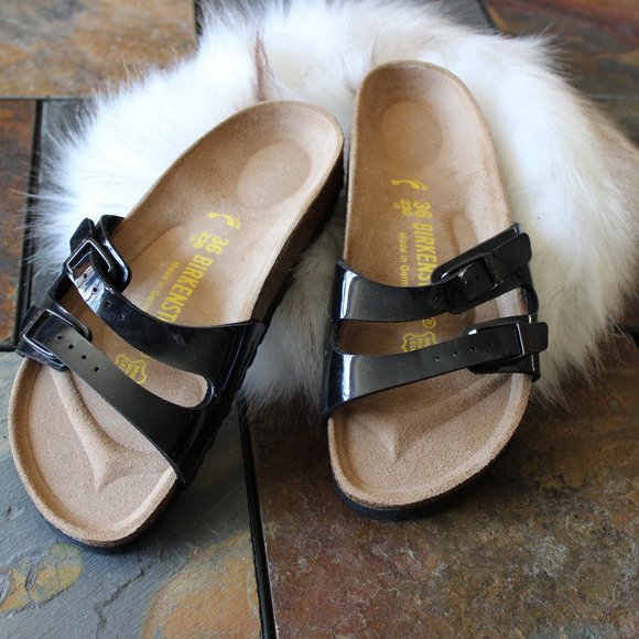 Birkenstock Shoes - NWT - Birkenstock, black patent sandal, size 36
